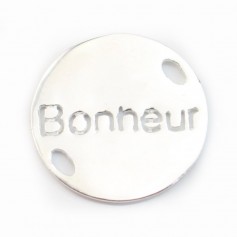 Intercalaire Bonheur  Argent 925 15mm x 1pc 