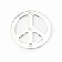 Argent 925 breloque peace & love 15 mm x 1pc