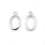 Pendentif support  pour cabochon ovale, argent 925, 10x14mm x 1pc