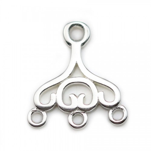 Intercalaire en argent 925, en forme de chandelier, 14 * 13mm x 1pc