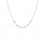 Simple cultured Pearl Freshwater Tint Blue 10MM Necklace Mylene