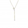 Collier en gold filled & perle d'eau douce x 1pc