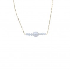 Collier en gold filled & perle d'eau douce