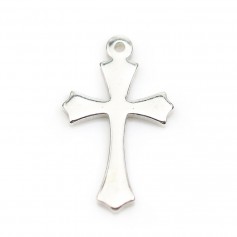 Argent 925 pendantif Croix 12x20mm x 1pc