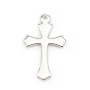 Argent 925 pendantif Croix 12x20mm x 1pc