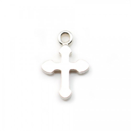 Pendentif Croix Argent 925 8x12mm x 2pcs
