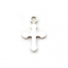 Pendentif Croix Argent 925 8x12mm x 2 st