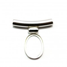 Support pour cabochon 13x18mm argent 925,x 1pc