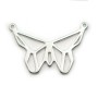 Charm in 925 silver, in butterfly - shaped, 20.5 * 12mm x 1pc
