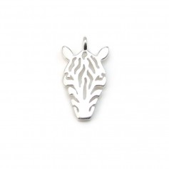 Breloque leopard en argent 925 12x14mm x 1pc