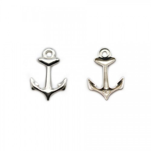 Breloque ancre en argent 925 9x13mm x 2pcs
