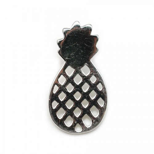 Breloque en argent 925, en forme d'ananas, 9 * 18mm x 1pc