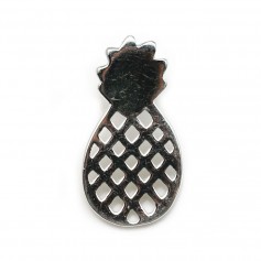 Charm in 925 silver, in the shape of a pineapple, 9 * 18mm x 1pc