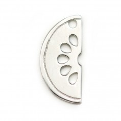 Breloque en argent 925, en forme de pastèque, 13 * 6mm x 1pc