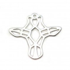 Breloque en argent 925, en forme de buffle, 18 * 20mm x 1pc