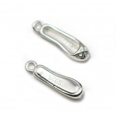 Breloque en argent 925, en forme de ballerine, 4 * 13mm x 2pcs