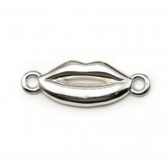 Breloque en argent 925, en forme de bouche, 6 * 17mm x 1pc