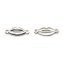 Breloque en argent 925, en forme de bouche, 6 * 17mm x 1pc
