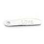 Breloque love  Argent 925 19x4mm x 2pcs 
