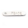 Breloque Peace  Argent 925 19x4mm x 1pc
