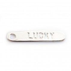 Breloque Lucky Argent 925  19mmx4mm x 2 st 
