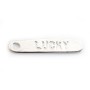 Breloque Lucky Argent 925  19mmx4mm x 2pcs 