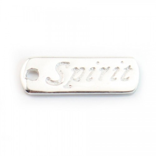 925 Sterling Silver Spirit charm 17x6mm x  2pcs 