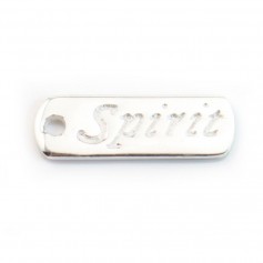 Breloque Spirit Argent 925 17x6mm x  2pcs 
