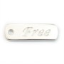 Breloque Free  Argent 925 17x6mm x 2 st