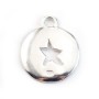 Breloque étoile découpée Argent 925 15 mm x1 pc
