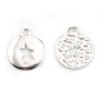 Breloque étoile découpée Argent 925 15 mm x1 pc