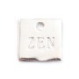 Breloque Carrée ZEN Argent 925 10 mm x 1 pcs 
