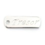 Breloque Tresor Argent 925 17x6mm x 2pcs 