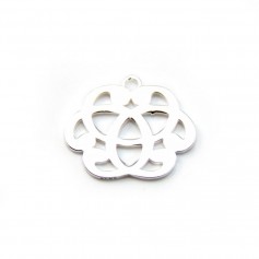 Breloque celtique en argent 925 , 13.5x16mm x 1pc