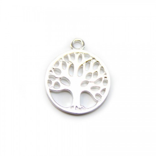 Arbre en argent  925 ,13.7x16.7mm x 1pc