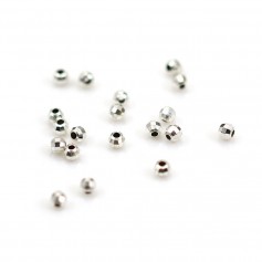 Argent 925 Boule Ronde facette 3mm x 20pcs