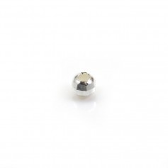 Argent 925 Boule Ronde facette 4mm x 10pcs