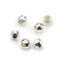 Boule Ronde à facettes  Argent 925 8mm x 2pcs
