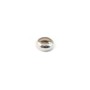 Argent 925 rondelle avec zircon 12x8mm x 4 pcs