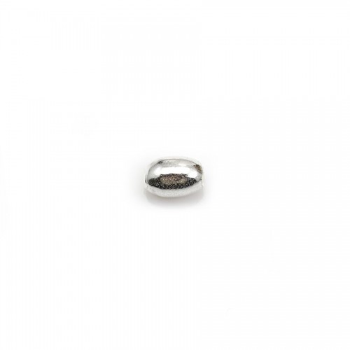 Argent 925 Anneaux Rond Plat diamenté 5.5mm  x 4 pcs