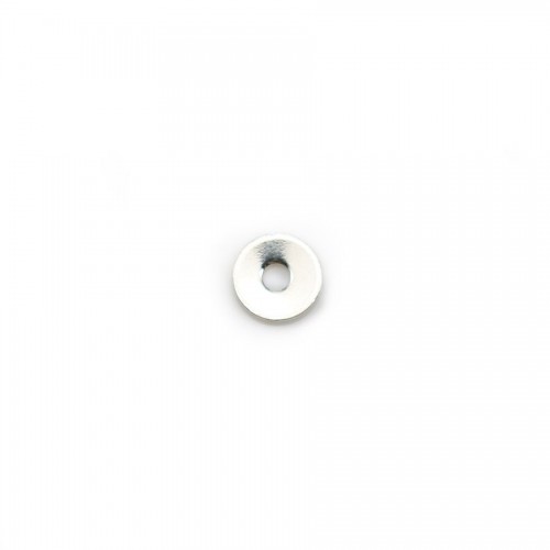925 Silver Disc 4mm x10pc