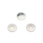Disque 1 trou en argent 925  6 mm x 5pcs