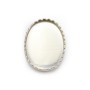 Serti en argent 925, pour cabochon de forme ovale, 13 * 18mm x 1pc