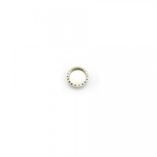 Set in 925 silver, for round cabochon of 4mm x 10pcs