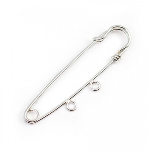 Watch Pin with 2 holes Sterling silver 925 ,50x15mm x1pc