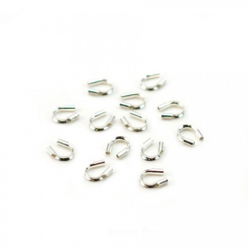 925 sterling silver wire guardian 0.6mm x 10pcs