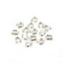 Protections pour fil cablé 1.0mm,argent 925 x 10pcs