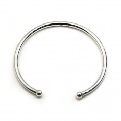 Bracelet jonc flexible 56mm en argent 925 x 1pc