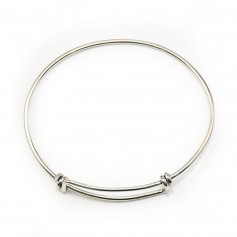Argent 925 bracelet réglable 60mm x 1pc