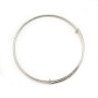 Bracelet réglable en argent 925, mesurant 57mm x 1pc
